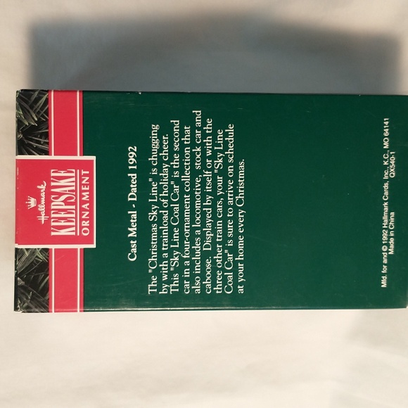 1992 Hallmark train car from the skyline collection car 2 of 4 Cast Metal - Picture 6 of 6